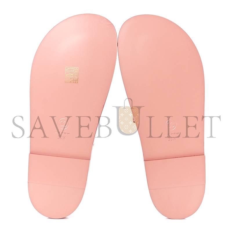 Ch**el lambskin quilted velcro dad chain cc slide sandals